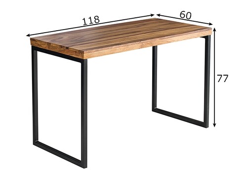 Kirjutuslaud ELEMENTS sheesham, 118x60xH77 cm