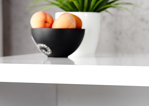 Kirjutuslaud FAST TRADE valge kõrgläige, 120x60xH75 cm