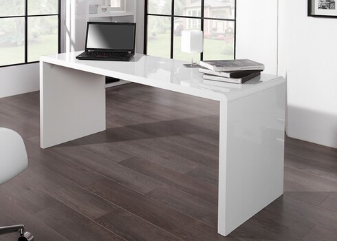 Kirjutuslaud FAST TRADE valge kõrgläige, 160x60xH75 cm