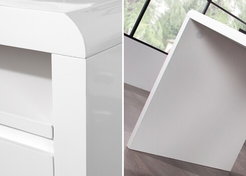 Kirjutuslaud FAST TRADE valge kõrgläige, 160x60xH75 cm