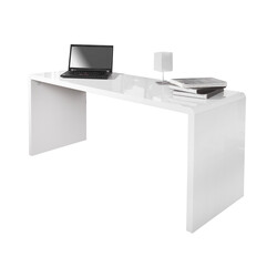 Kirjutuslaud FAST TRADE valge kõrgläige, 160x60xH75 cm