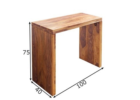 Kirjutuslaud MAKASSAR sheesham, 100x40xH75 cm