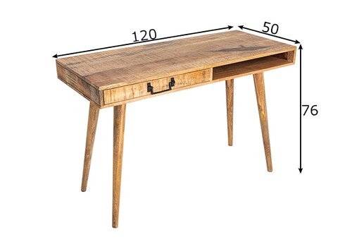 Kirjutuslaud RETRO mango, 120x50xH76 cm