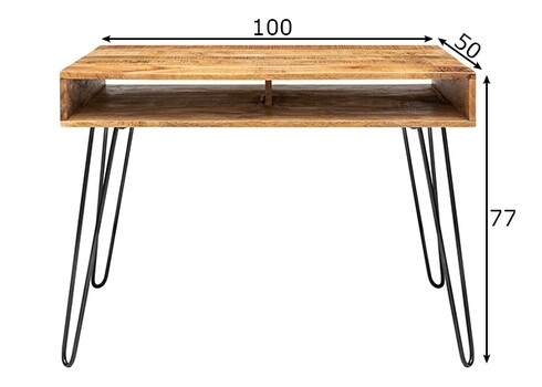 Kirjutuslaud SCORPION mango, 100x50xH77 cm