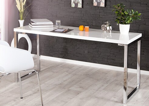 Kirjutuslaud VISION valge läige, 140x60xH75 cm