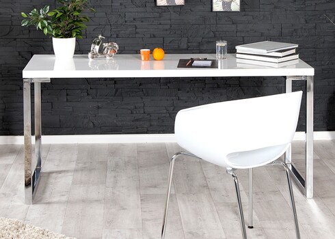 Kirjutuslaud VISION valge läige, 140x60xH75 cm