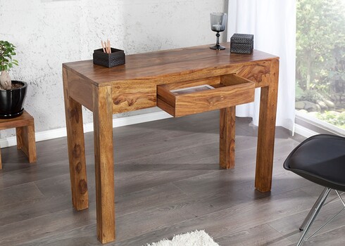 Kirjutuslaud MAKASSAR sheesham, 100x40xH75 cm