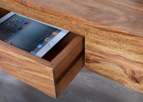 Kirjutuslaud MAKASSAR sheesham, 100x40xH75 cm