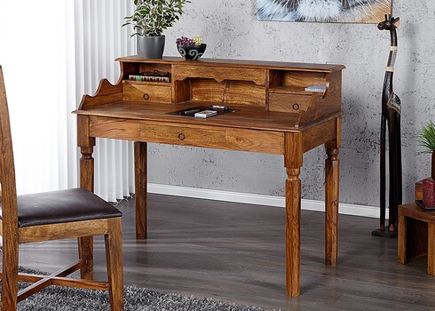Sekretärlaud MAKASSAR sheesham, 115x55xH100 cm