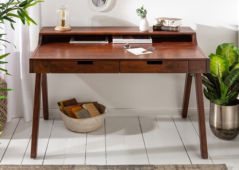 Sekretärlaud MONSOON tume akaatsia, 100x60xH84 cm