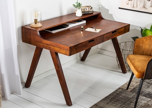 Sekretärlaud MONSOON tume akaatsia, 120x70xH84 cm