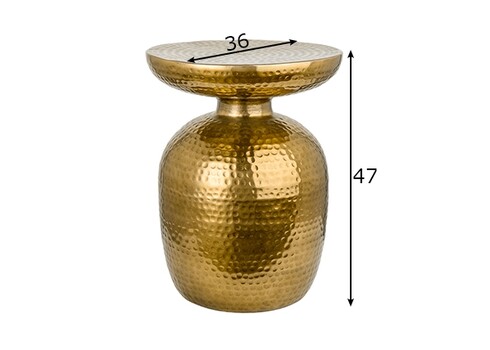 Abilaud ORIENT kuldne, 36x36xH47 cm