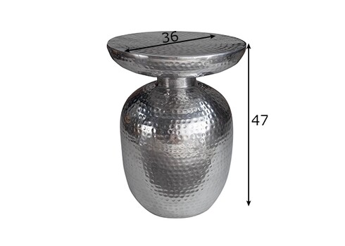 Abilaud ORIENT hõbe, 36x36xH47 cm