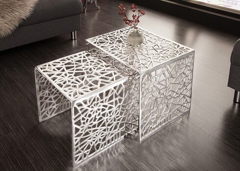 Diivanilaudade komplekt ABSTRACT hõbe