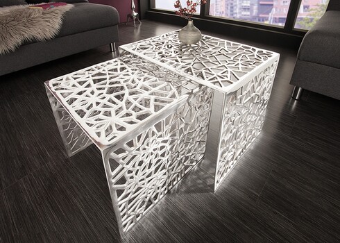 Diivanilaudade komplekt ABSTRACT hõbe