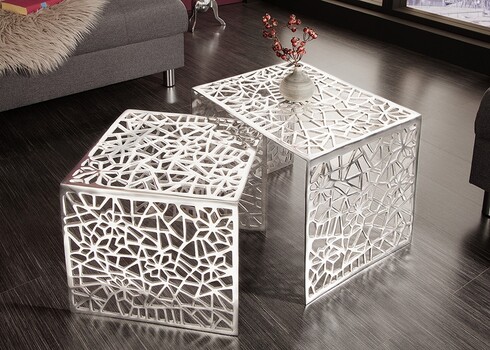 Diivanilaudade komplekt ABSTRACT hõbe