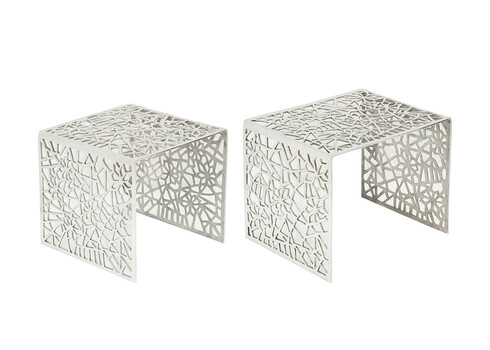 Diivanilaudade komplekt ABSTRACT hõbe