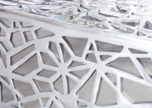 Diivanilaud ABSTRACT hõbe, 60x60xH32 cm