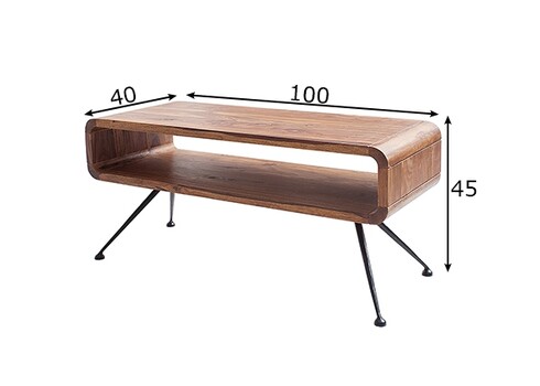 Diivanilaud ALPHA valge, 100x40xH45 cm