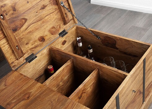 Diivanilaud BODEGA sheesham, 100x60xH40 cm