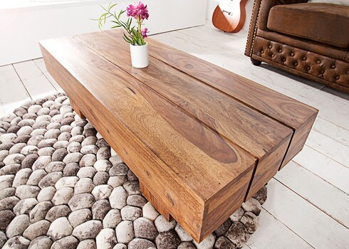 Diivanilaud BOLT sheesham, 100x45xH30 cm