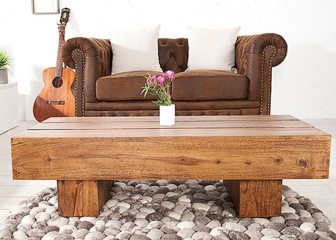 Diivanilaud BOLT sheesham, 100x45xH30 cm