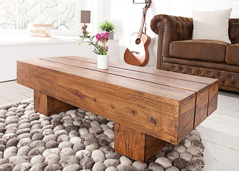 Diivanilaud BOLT sheesham, 100x45xH30 cm