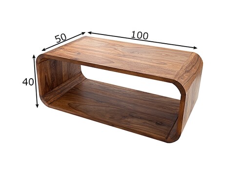 Diivanilaud CUBUS sheesham, 100x50xH40 cm