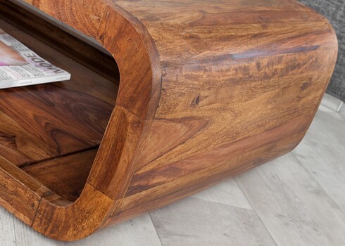 Diivanilaud CURVED II sheesham, 100x50xH30 cm