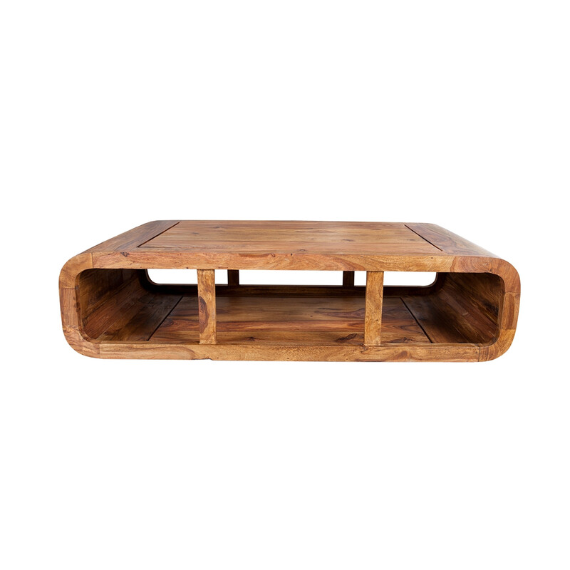 Diivanilaud CURVED II sheesham, 100x50xH30 cm