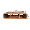 Diivanilaud CURVED II sheesham, 100x50xH30 cm