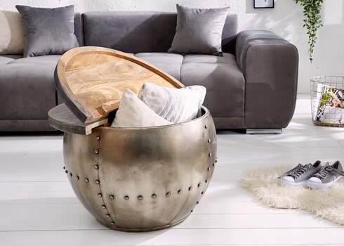 Diivanilaud DRUMP hall, 68x68xH44 cm