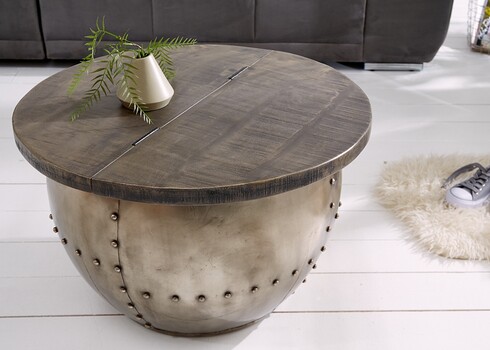 Diivanilaud DRUMP hall, 68x68xH44 cm