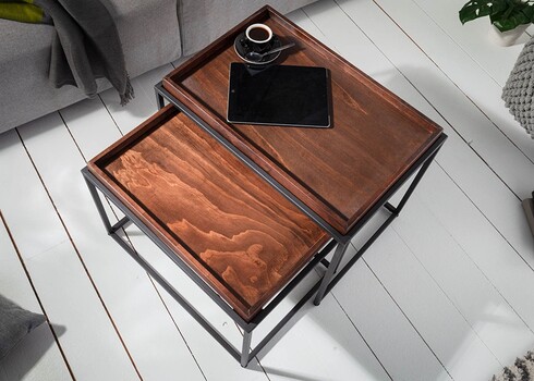 Diivanilaudade komplekt ELEMENTS kohvipruun