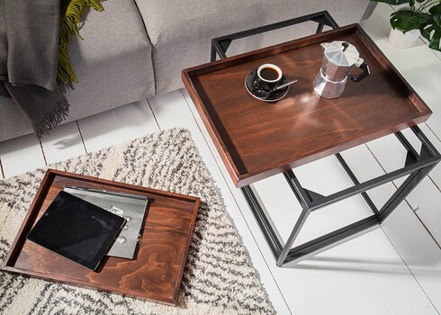 Diivanilaudade komplekt ELEMENTS kohvipruun