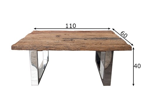 Diivanilaud EUPHORIA tiigipuu, 110x60xH40 cm