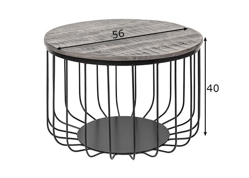 Diivanilaud FACTORY LOFT hall, D56xH40 cm