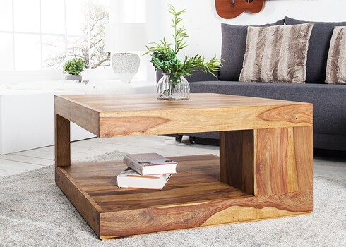 Diivanilaud GIANT L sheesham, 80x80xH40 cm