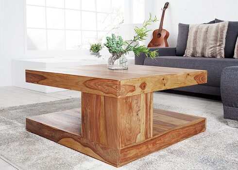 Diivanilaud GIANT L sheesham, 80x80xH40 cm