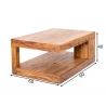 Diivanilaud GIANT XL sheesham, 90x60xH40 cm