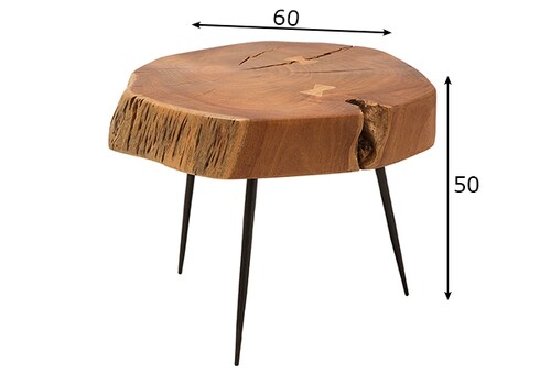 Diivanilaud GOA akaatsia, 60x60xH55 cm