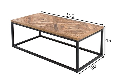 Diivanilaud INFINITY mango, 100x50xH45 cm