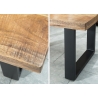 Diivanilaud IRON CRAFT mango, 100x60xH46 cm