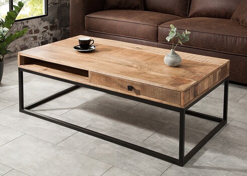 Diivanilaud IRON CRAFT mango, 100x60xH40 cm