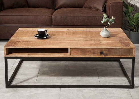 Diivanilaud IRON CRAFT mango, 100x60xH40 cm