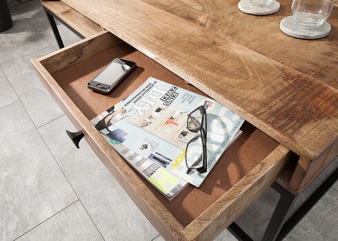 Diivanilaud IRON CRAFT mango, 100x60xH40 cm