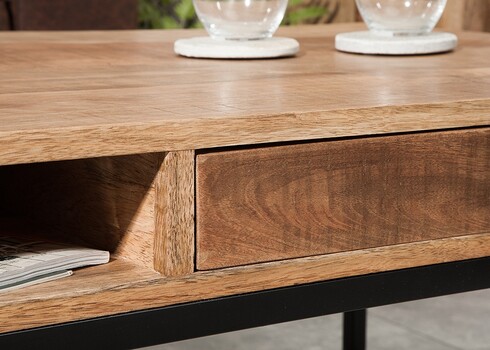 Diivanilaud IRON CRAFT mango, 100x60xH40 cm