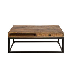 Diivanilaud IRON CRAFT mango, 100x60xH40 cm