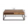 Diivanilaud IRON CRAFT mango, 100x60xH40 cm