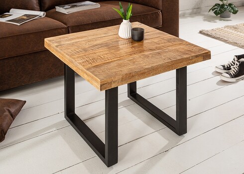 Diivanilaud IRON CRAFT mango, 60x60xH45 cm